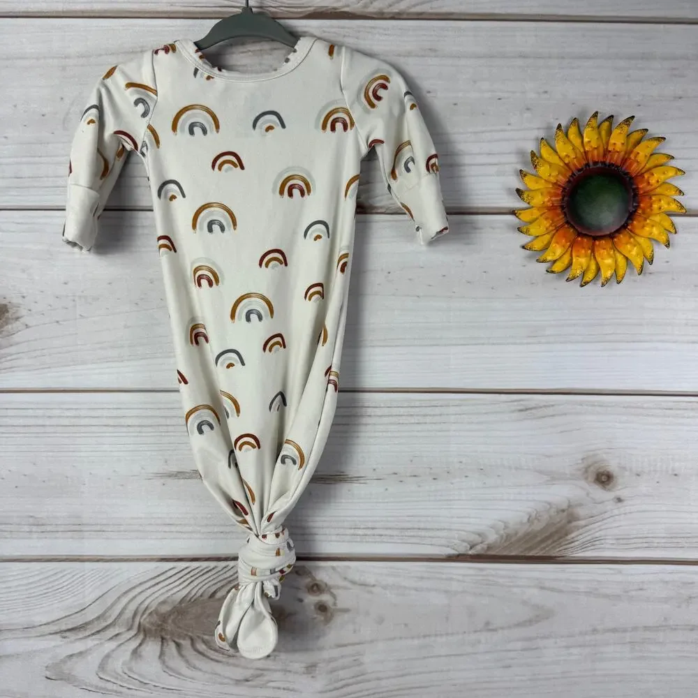 caden lane infant knotted gown‎ 0-3M